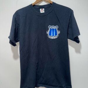 Fruit of the Loom Navy Blue Shield T-Shirt